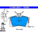 Bremsbelagsatz Vw T. Bora/Golf/Polo 97- Ohne Sensor | 13.0460-2894.2