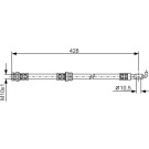 Bremsschlauch HA | VOLVO S40,TOYOTA Carisma 95 | 1987476166