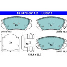 Bremsbelagsatz Opel P. Insignia 1.4-2.0 08- Keramik | 13.0470-5611.2