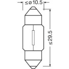 Glühbirne, Kofferraumleuchte | SOFITTE T10,5x30 | 6438