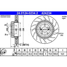 Bremsscheibe | 24.0124-0234.2