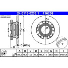 Bremsscheibe | 24.0116-0236.1