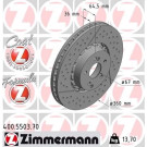 ZIMMERMANN Bremsscheibe | 400.5503.70