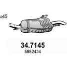 Endschalldämpfer | OPEL Zafira 1.6 1.8 2.2 00 | 34.7145