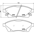 BREMBO Bremsklötze VA | CADILLAC SRX 09 | P 09 010