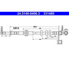 ATE Bremsschlauch | 24.5140-0406.3