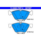 Bremsbelagsatz Db P. W210/S210 95-03 | 13.0460-7087.2