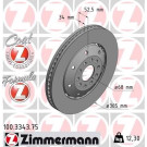 ZIMMERMANN Bremsscheibe | 100.3343.75