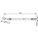 Bremsschlauch VA | OPEL Meriva 03 | 1987476394