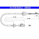 ATE Kupplungsseil | 24.3728-0524.2