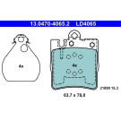 BREMSBELAGSATZ DB T. W203/W210/R171 95-11 CERAMIC | 13.0470-4065.2