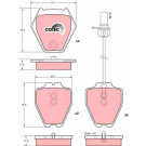 Bremsklötze VA | AUDI A4,A6 98 | GDB1381