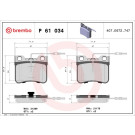 BREMBO Bremsklötze VA | PEUGEOT 106 91 | P 61 034