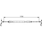 Handbremsseil | CITROEN C3,DS3 09 | 1987482316