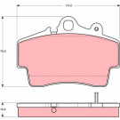 Bremsklötze VA | PORSCHE 911,Boxster 96 | GDB1394
