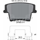 Bremsbelagsatz Chrysler T. 300 C 2.7-6.0 04 | 2416303