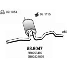 Mittelschalldämpfer | VW Passat 96 | 58.6047