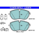 Bremsbelagsatz, Scheibenbremse | 13.0470-3876.2