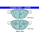 Bremsbelagsatz Bmw P. X5/X6 3.0 07-10 Keramik | 13.0470-7239.2