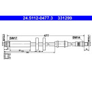 Bremsschlauch | 24.5112-0477.3