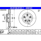 Bremsscheibe Vw P. Touareg 3.0-4.2 V8 10- Le | 24.0136-0123.1