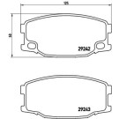 BREMBO Bremsklötze | MITSUBISHI Canter 86 | P 54 035