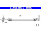 Bremsschlauch | 24.5147-0294.3