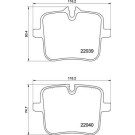 BREMBO Bremsklötze HA | BMW 5, 7, 8 15 | P 06 109