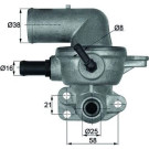 Integralthermostat mit Dichtung | CHRYSLER Voyager IV 00-08 | TI 133 88D