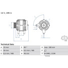 Lichtmaschine | OPEL | 0 986 083 560