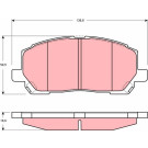 Bremsklötze VA | LEXUS RX 01 | GDB3286