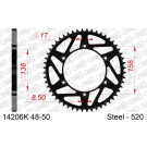 AFAM Kettenrad STAHL 48 Zähne | für 520, schwarz | 14206K-48