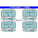 Bremsbelagsatz Db P. W203/W211/W220/R230 98-12 Keramik | 13.0470-4990.2