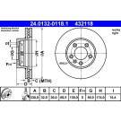 Bremsscheibe Porsche P. Cayenne | 24.0132-0118.1