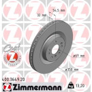 ZIMMERMANN Bremsscheibe | 400.3649.20