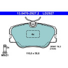 Bremsbelagsatz Db P. W124/W201 85-96 Keramik | 13.0470-2927.2