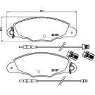 BREMBO Bremsklötze VA | CITROEN Xantia, XM 93-03 | P 61 061