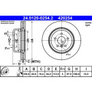 ATE Bremsscheibe | 24.0120-0254.2