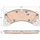 Bremsklötze VA | PORSCHE Cayenne 10 | GDB2004