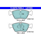 Bremsbelagsatz Db P. W202/W210 95-03 Keramik | 13.0470-7086.2