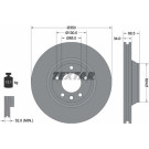 Bremsscheibe Porsche P. Cayenne/Touareg 18 Le | 92121705