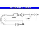 ATE Kupplungsseil | 24.3728-1018.2