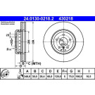 Bremsscheibe Bmw S. 5 (F10/F11) 10 | 24.0130-0218.2