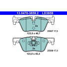 Bremsbelagsatz Bmw T. 1/2/3/4 10- Keramik | 13.0470-3859.2