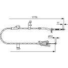 Handbremsseil re | NISSAN Primera | 1987482304