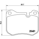 BREMBO Bremsklötze VA | PORSCHE 924, 928, 944 75-95 | P 65 002