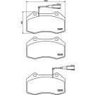 BREMBO Bremsklötze VA | ALFA 4C 13 | P 23 162