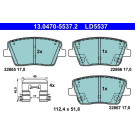 Bremsbelagsatz, Scheibenbremse | 13.0470-5537.2