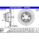 Bremsscheibe Porsche S. 911 00-12 Pr | 24.0134-0102.1