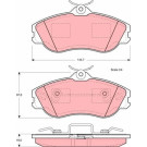 Bremsklötze VA | AUDI 80,90 88 | GDB815